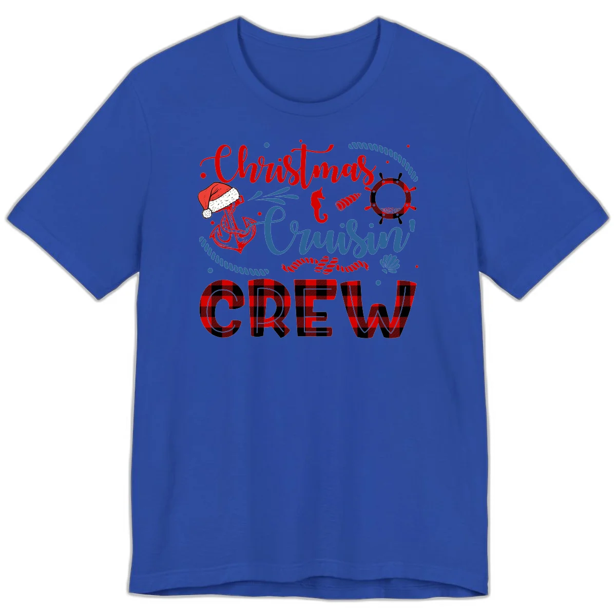 Christmas Cruisin' Cousin Crew Premium T-Shirt in True Royal