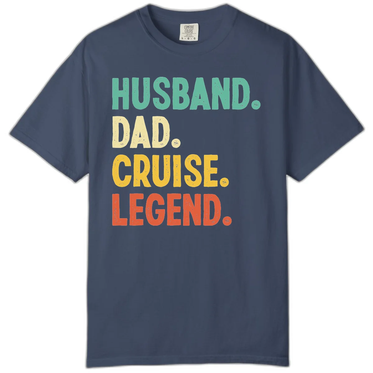 Husband Dad Cruise Legend Comfort Color in Midnight