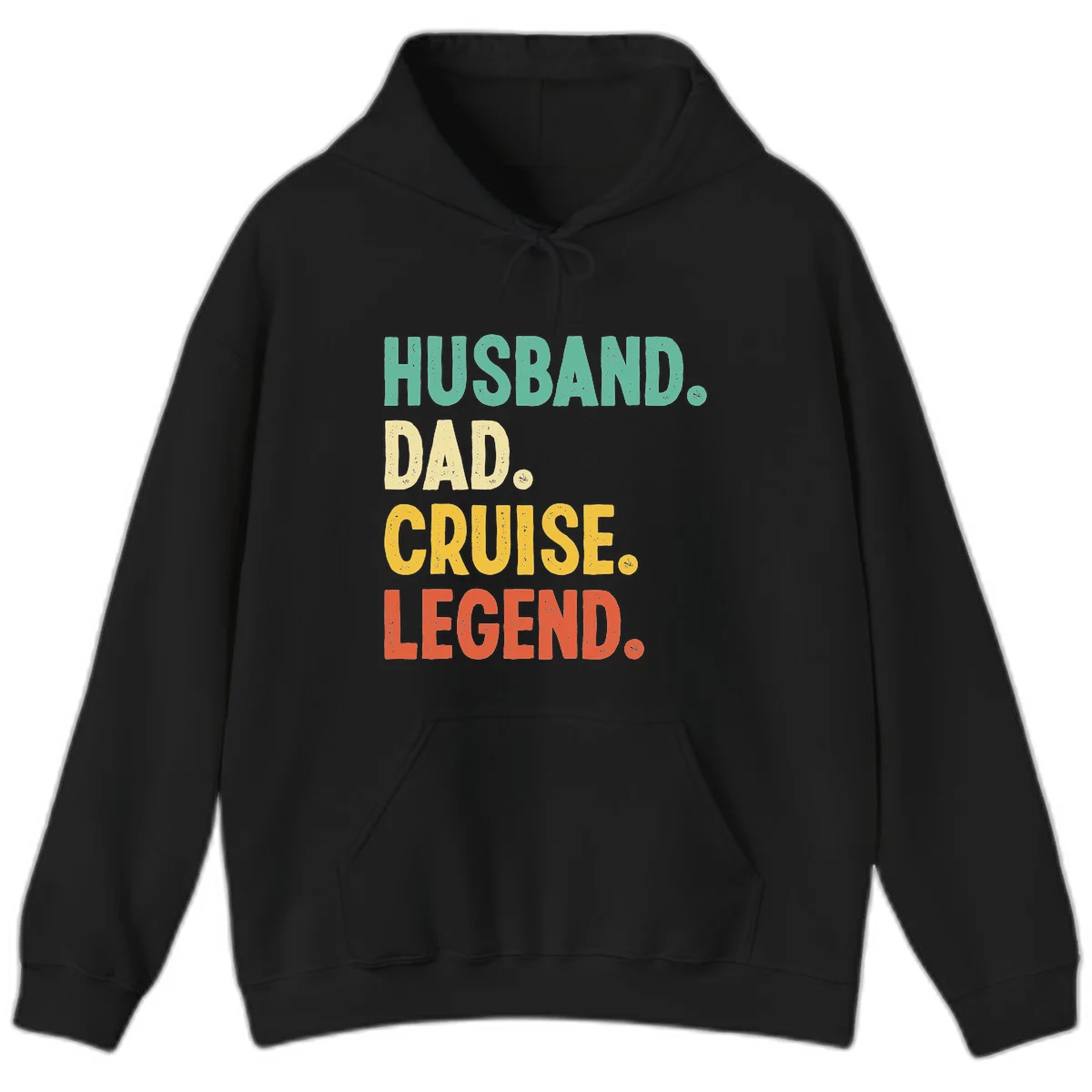 Husband Dad Cruise Legend Hoodie in Black