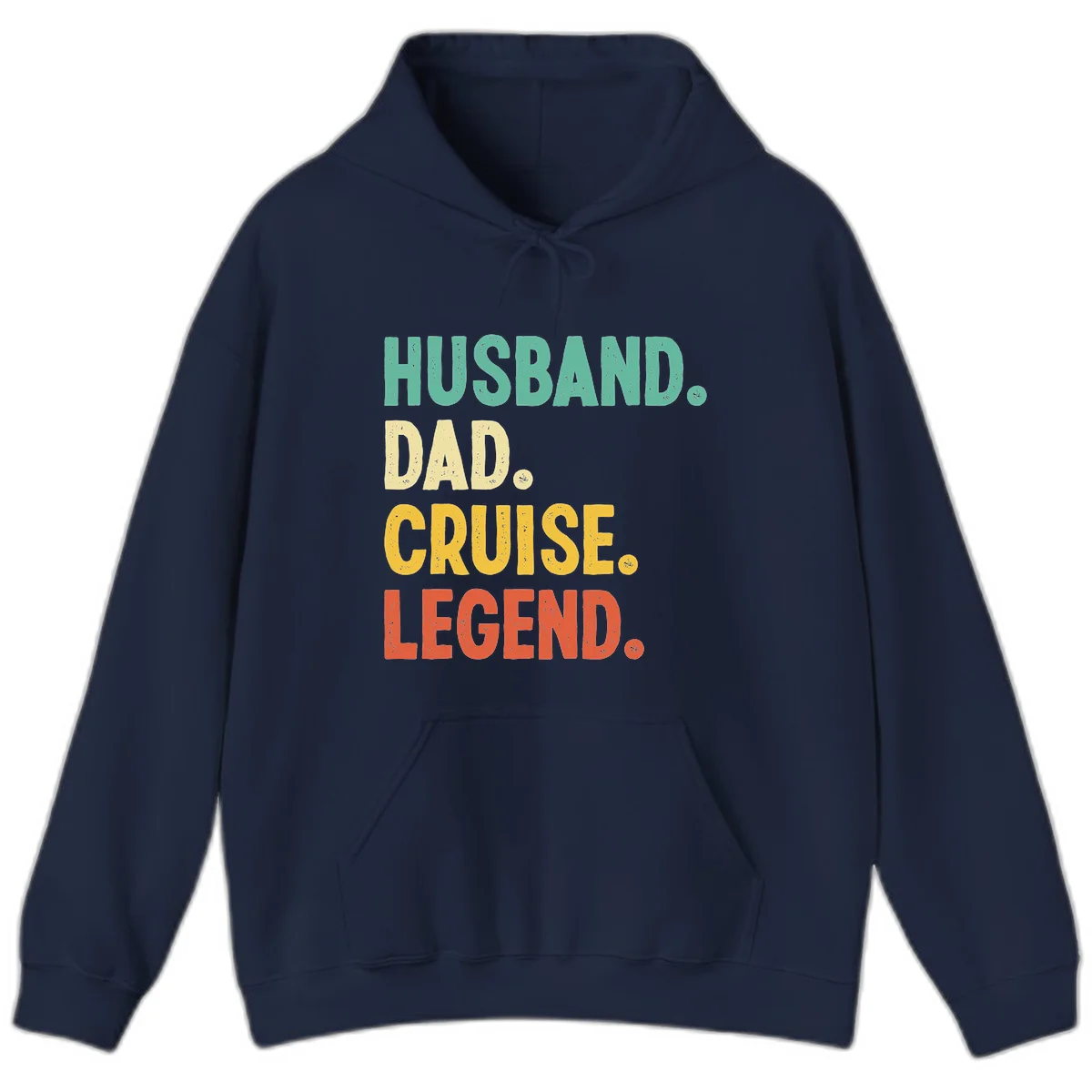 Husband Dad Cruise Legend Hoodie in Navy