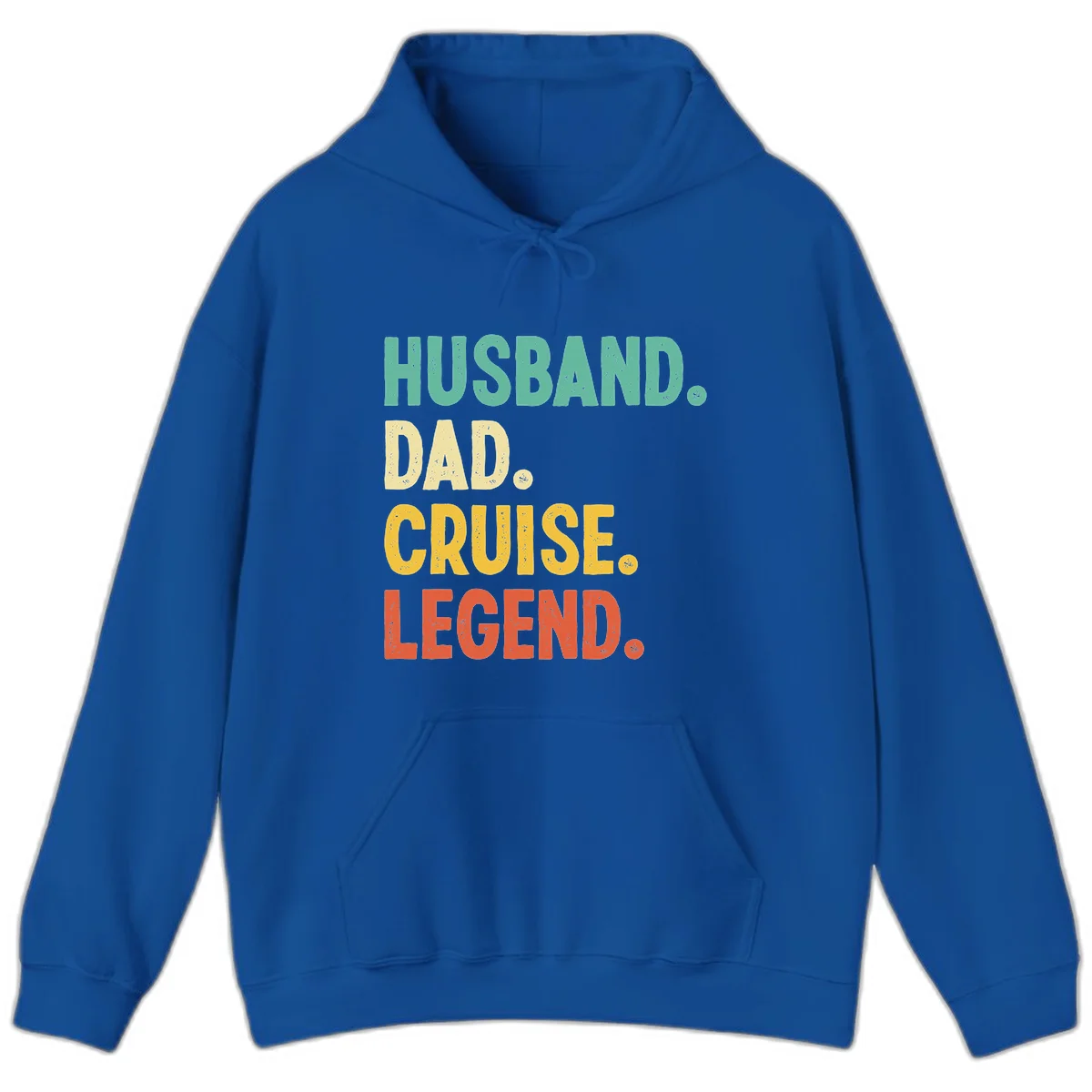 Husband Dad Cruise Legend Hoodie in Royal