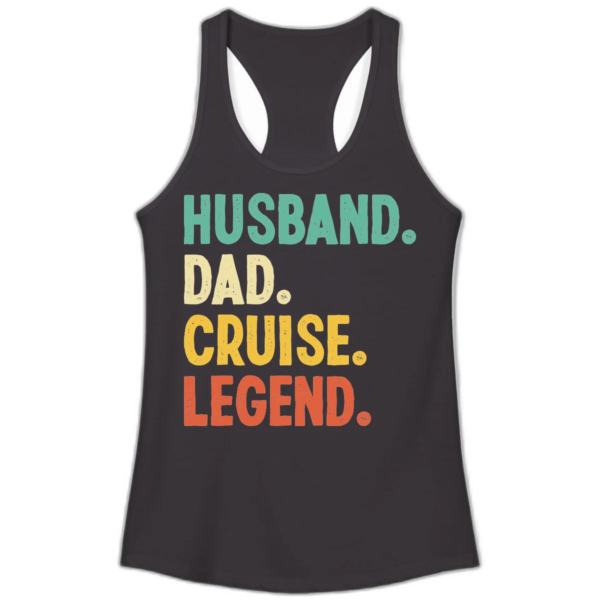 Husband Dad Cruise Legend Ladies Tank in Black