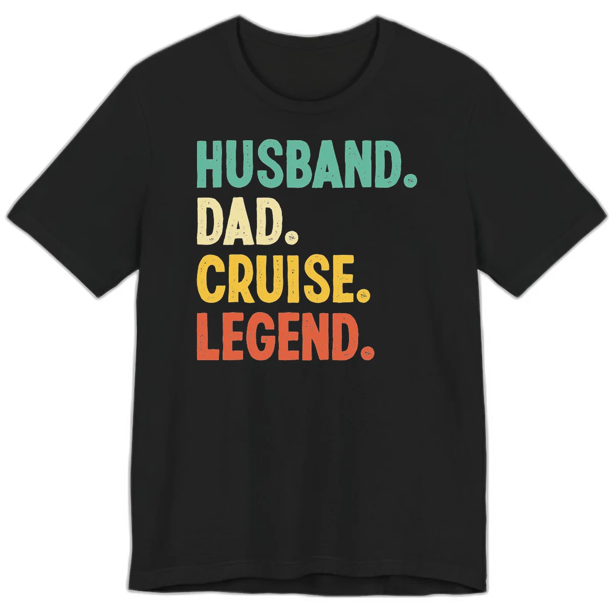 Husband Dad Cruise Legend Premium T-Shirt in Black