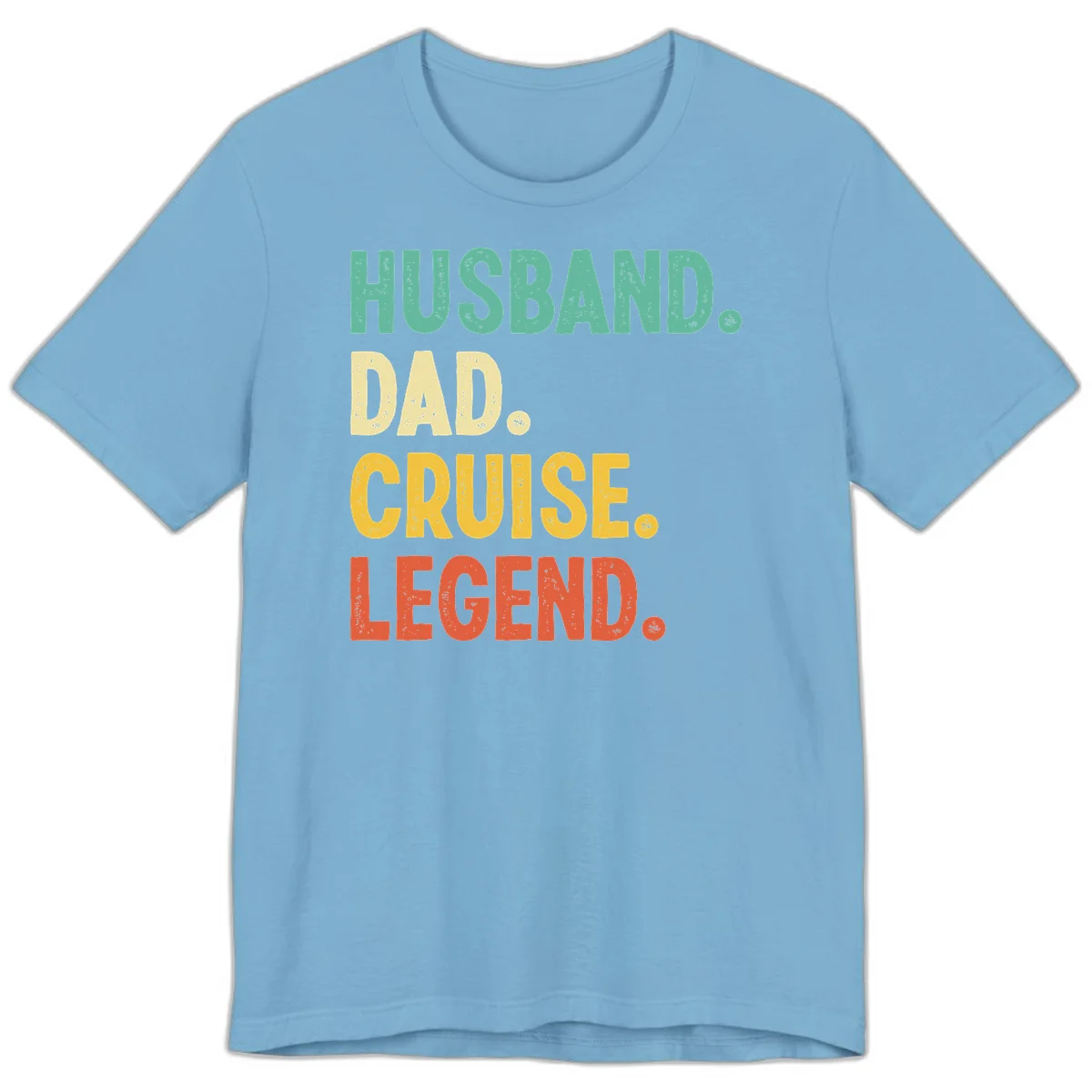 Husband Dad Cruise Legend Premium T-Shirt in Ocean Blue