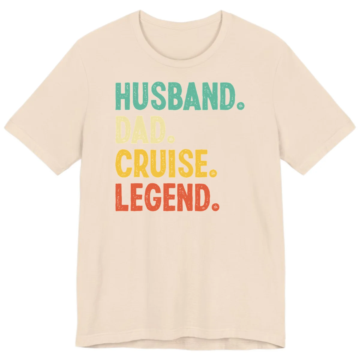 Husband Dad Cruise Legend Premium T-Shirt in Soft Cream