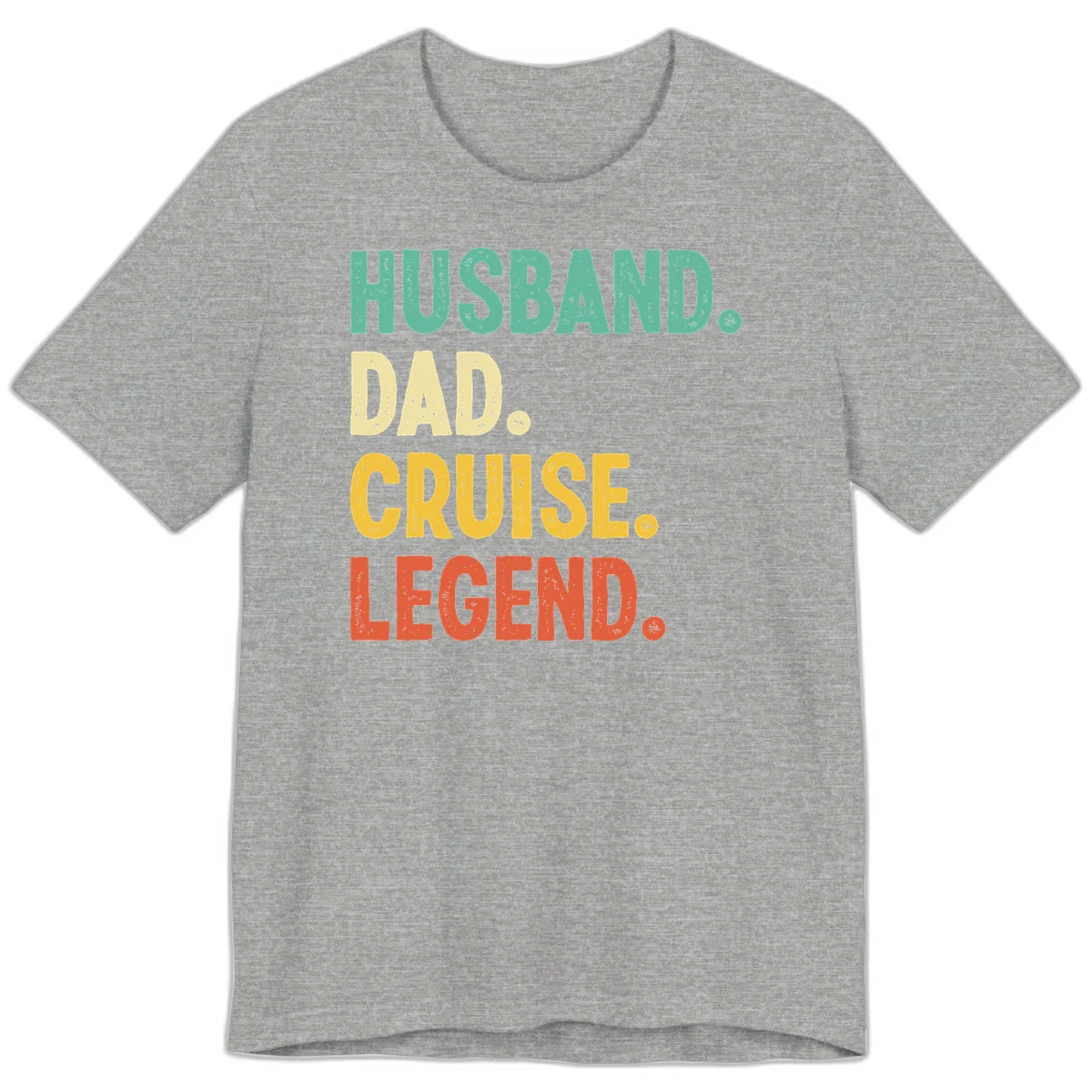 Husband Dad Cruise Legend Premium T-Shirt in Athletic Heather