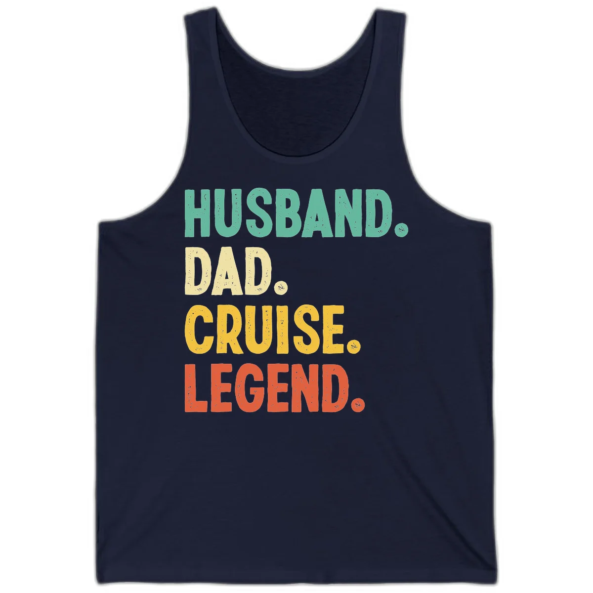 Husband Dad Cruise Legend Tank in Navy