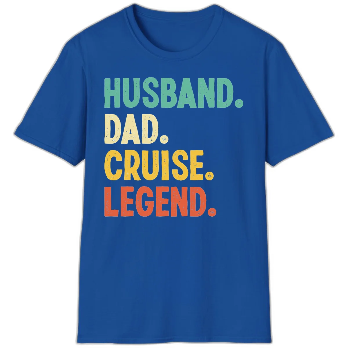 Husband Dad Cruise Legend T-Shirt in Royal