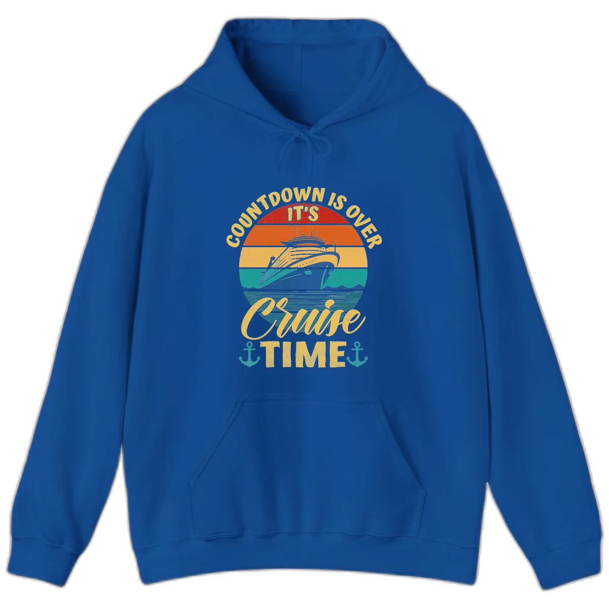 Countdown Is Over It's Cruise Time Hoodie in Royal