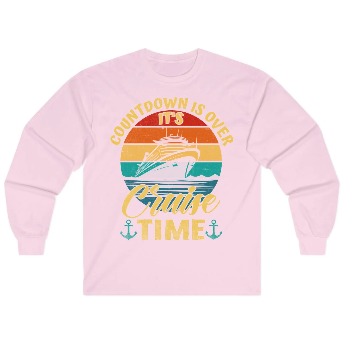 Countdown Is Over It's Cruise Time Long Sleeve in Light Pink