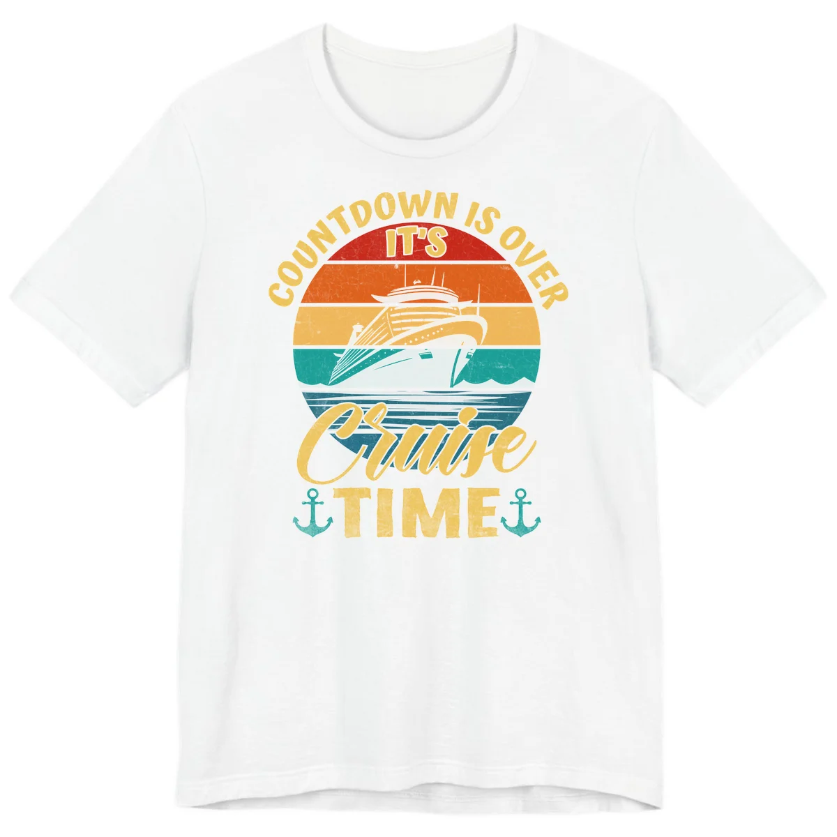 Countdown Is Over It's Cruise Time Premium T-Shirt in White