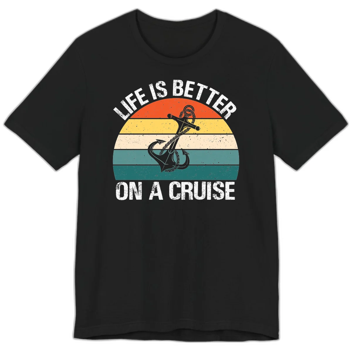 Life Is Better On A Cruise Premium T-Shirt in Black