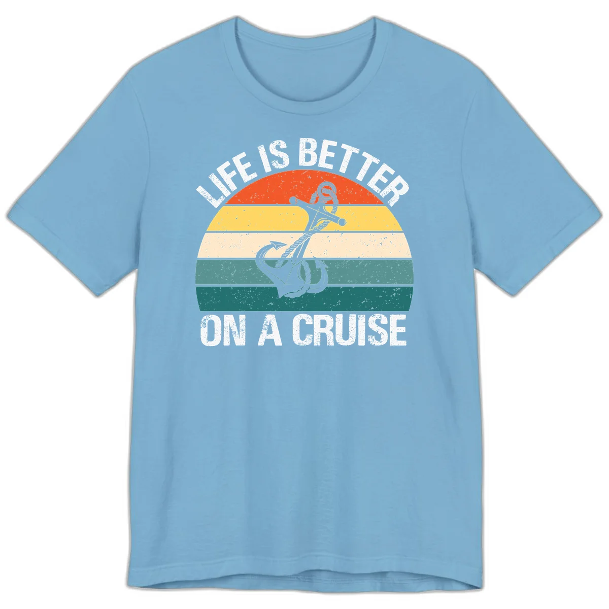 Life Is Better On A Cruise Premium T-Shirt in Ocean Blue