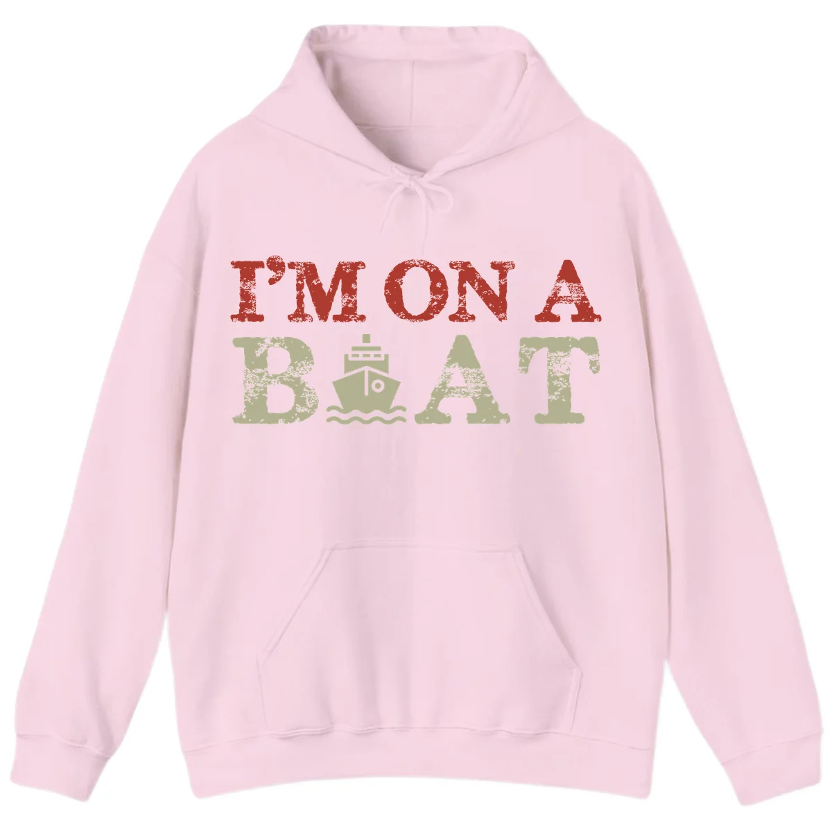I'm On A Boat Cruise Hoodie in Light Pink
