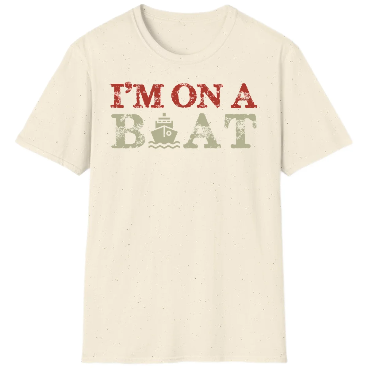 I'm On A Boat Cruise T-Shirt in Natural