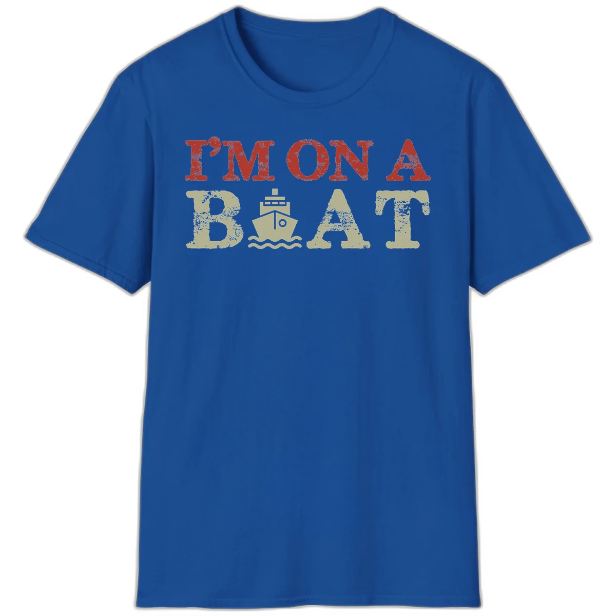 I'm On A Boat Cruise T-Shirt in Royal