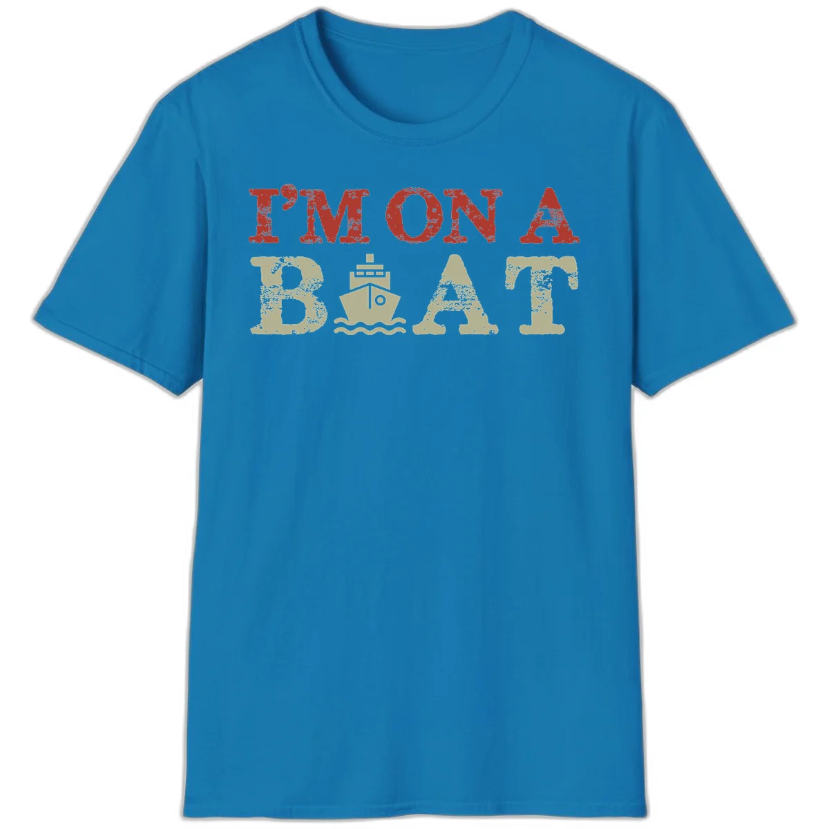 I'm On A Boat Cruise T-Shirt in Sapphire