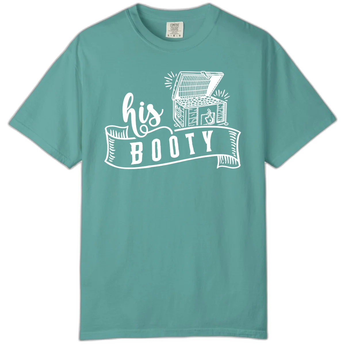 His and Hers Booty Cruise Comfort Color in Seafoam