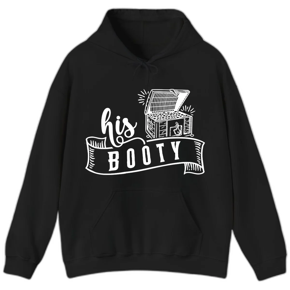 His and Hers Booty Cruise Hoodie in Black