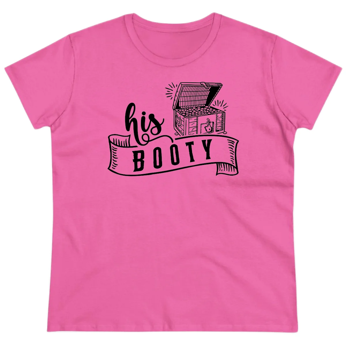 His and Hers Booty Cruise Ladies Tee in Azalea