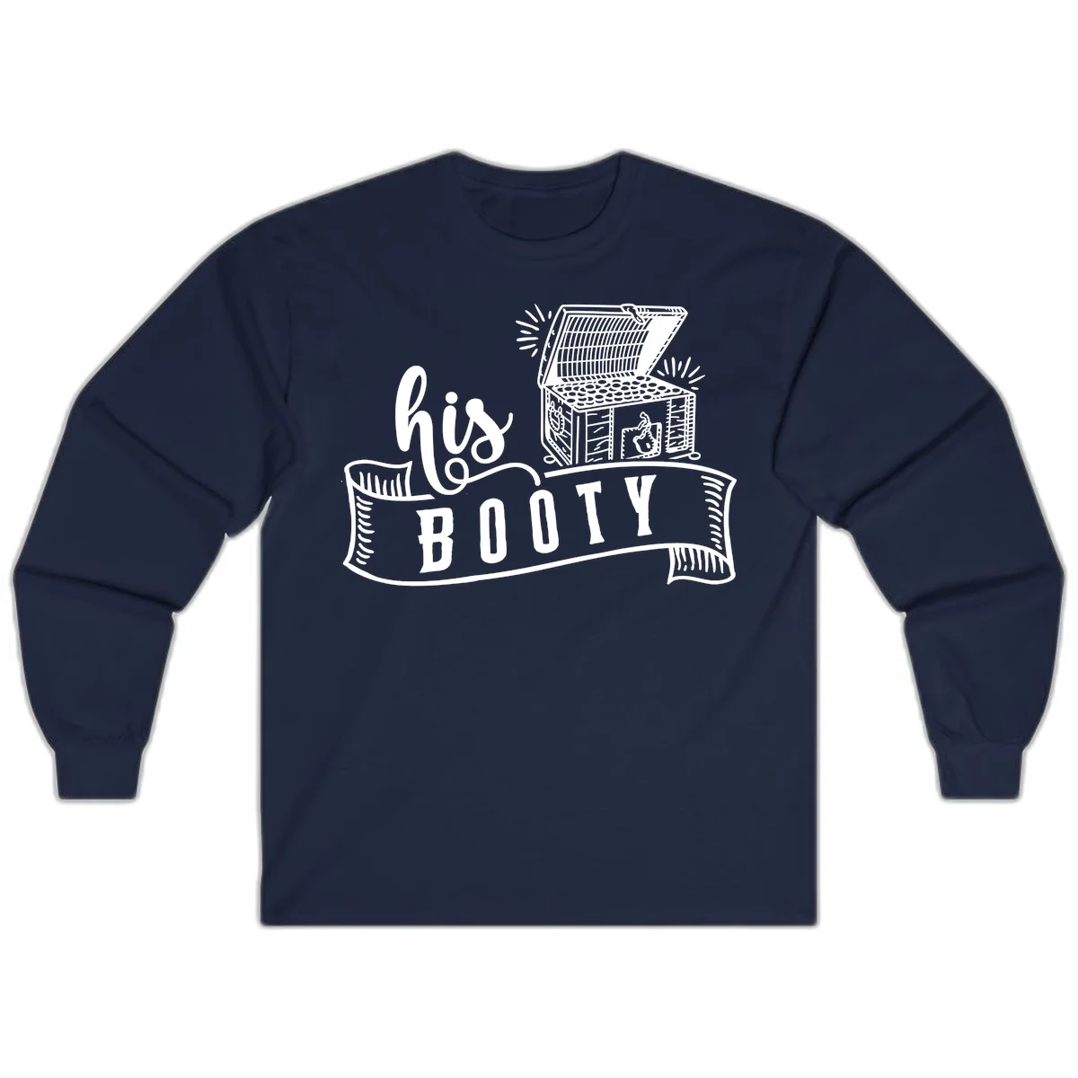 His and Hers Booty Cruise Long Sleeve in Navy