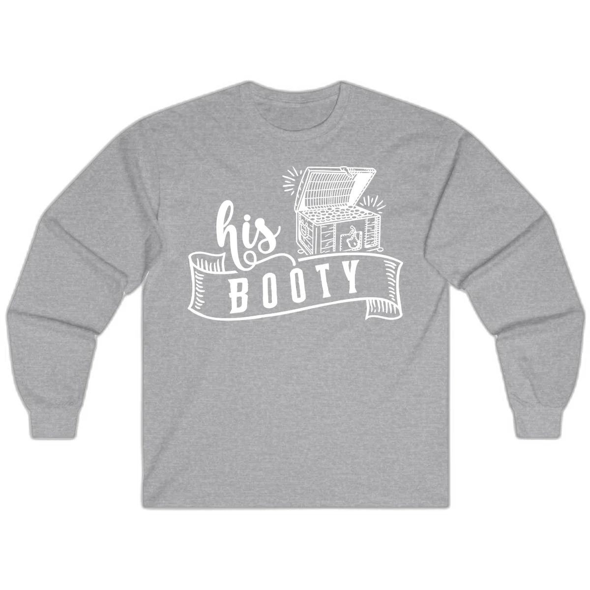 His and Hers Booty Cruise Long Sleeve in Sport Grey