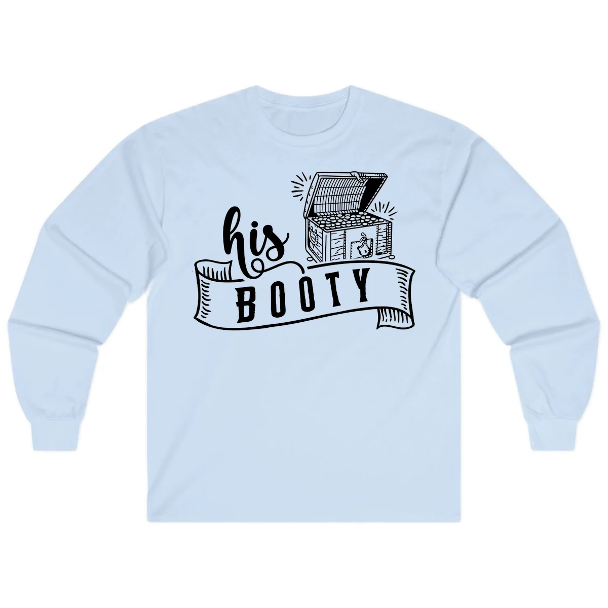 His and Hers Booty Cruise Long Sleeve in Light Blue