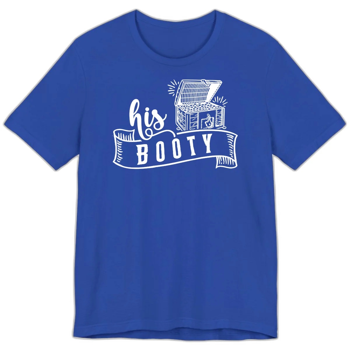 His and Hers Booty Cruise Premium T-Shirt in True Royal