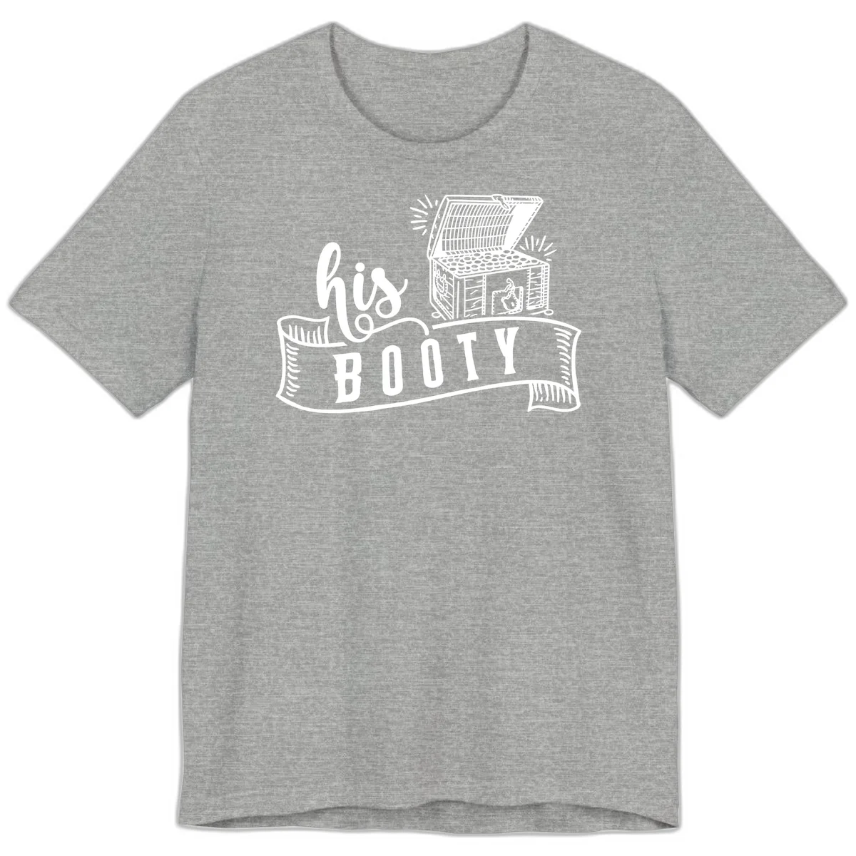 His and Hers Booty Cruise Premium T-Shirt in Athletic Heather