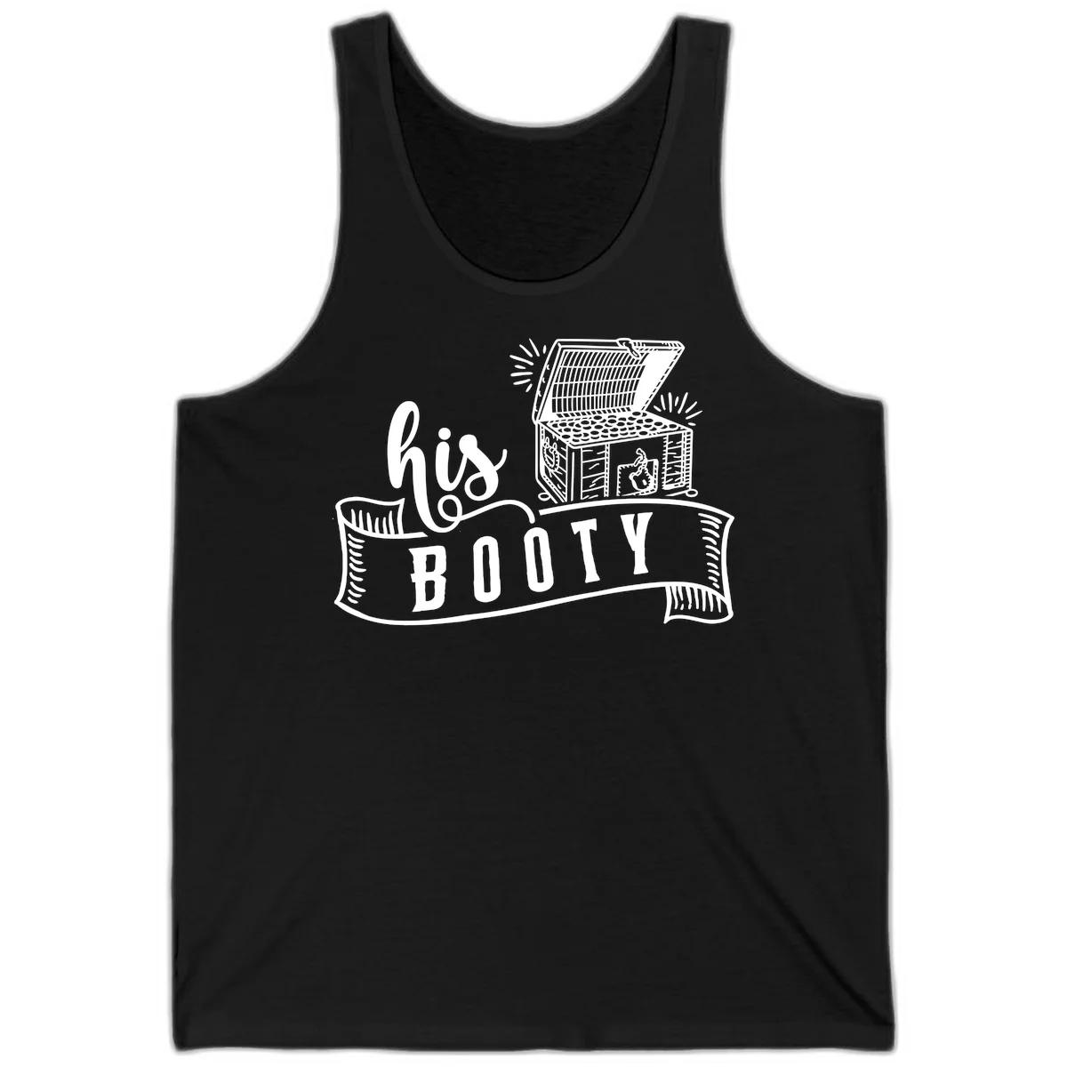 His and Hers Booty Cruise Tank in Black