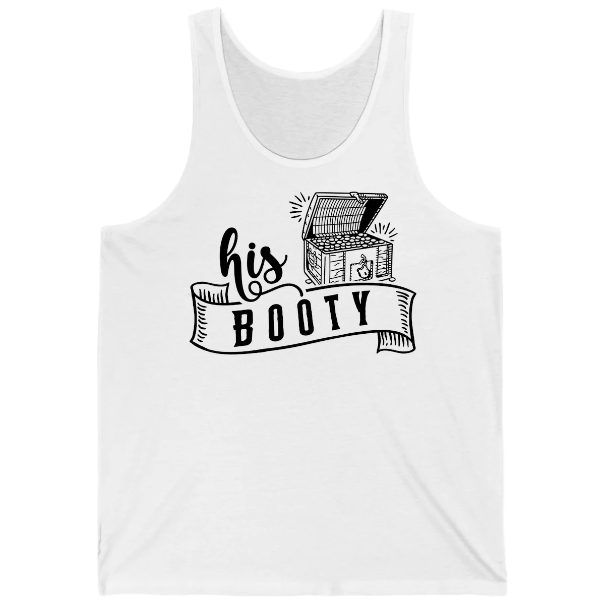 His and Hers Booty Cruise Tank in White