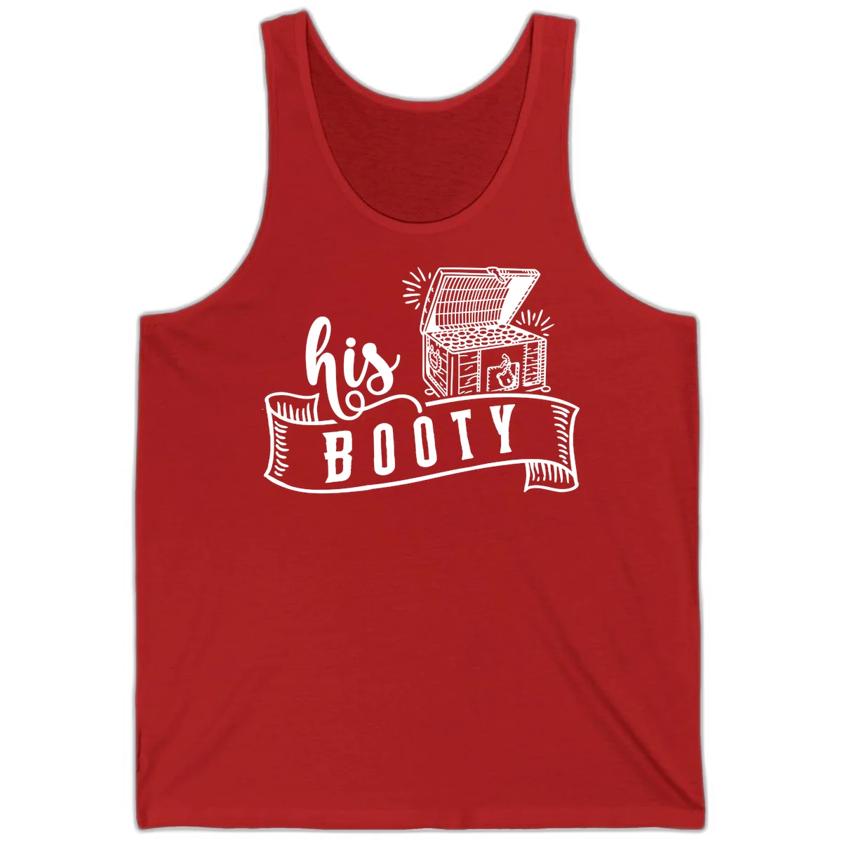 His and Hers Booty Cruise Tank in Red