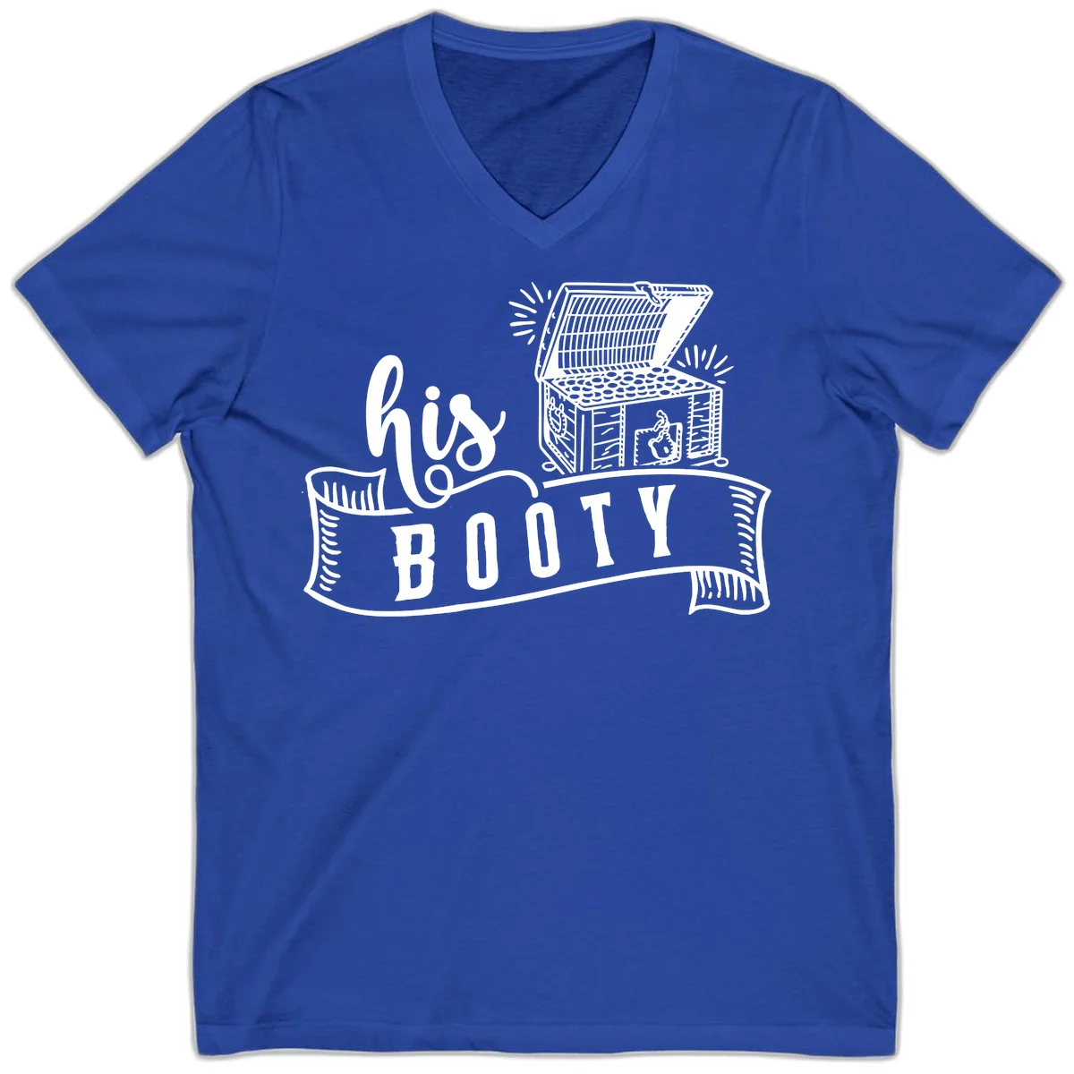 His and Hers Booty Cruise V-Neck in True Royal