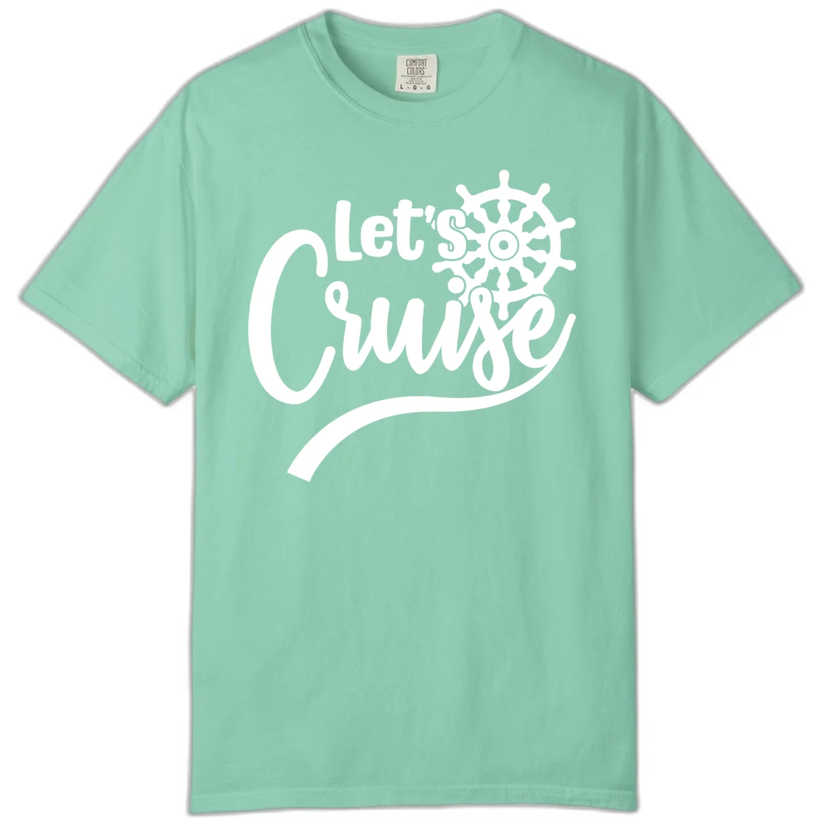 Let's So Swig Comfort Color Cruise Pun Tee in Island Reef