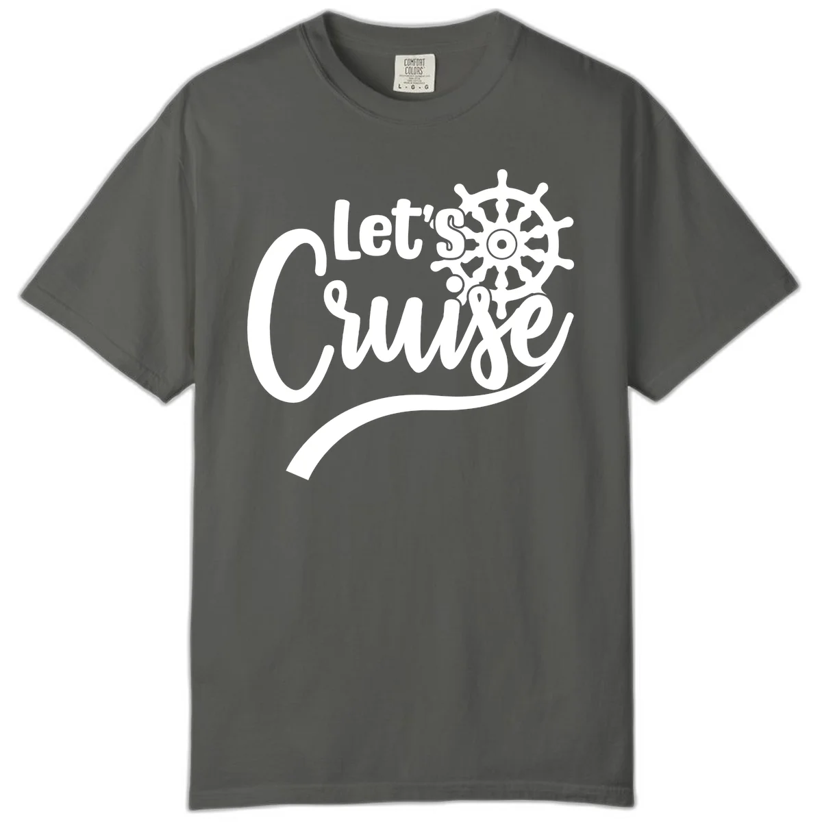 Let's So Swig Comfort Color Cruise Pun Tee in Pepper