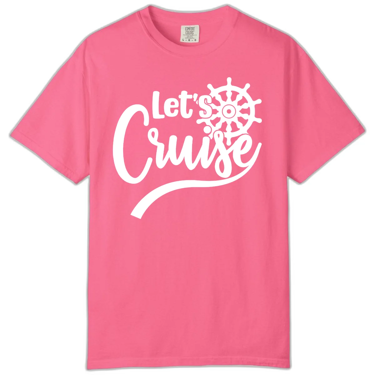 Let's So Swig Comfort Color Cruise Pun Tee in Crunchberry
