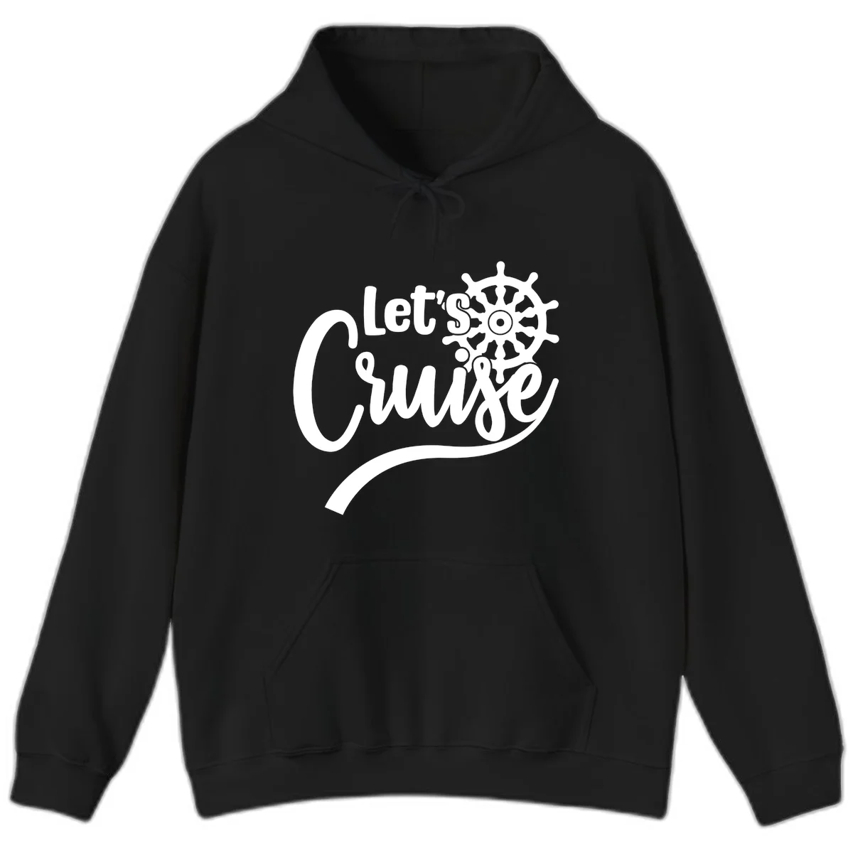 Let's So Swig Funny Cruise Pun Hoodie in Black