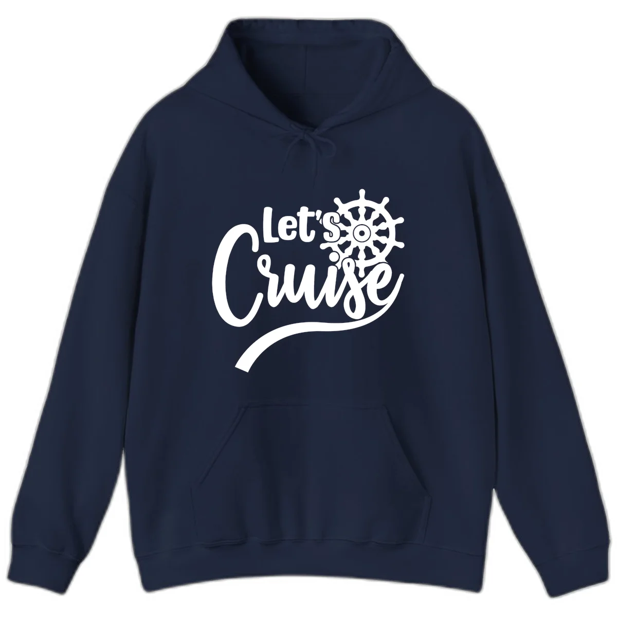 Let's So Swig Funny Cruise Pun Hoodie in Navy