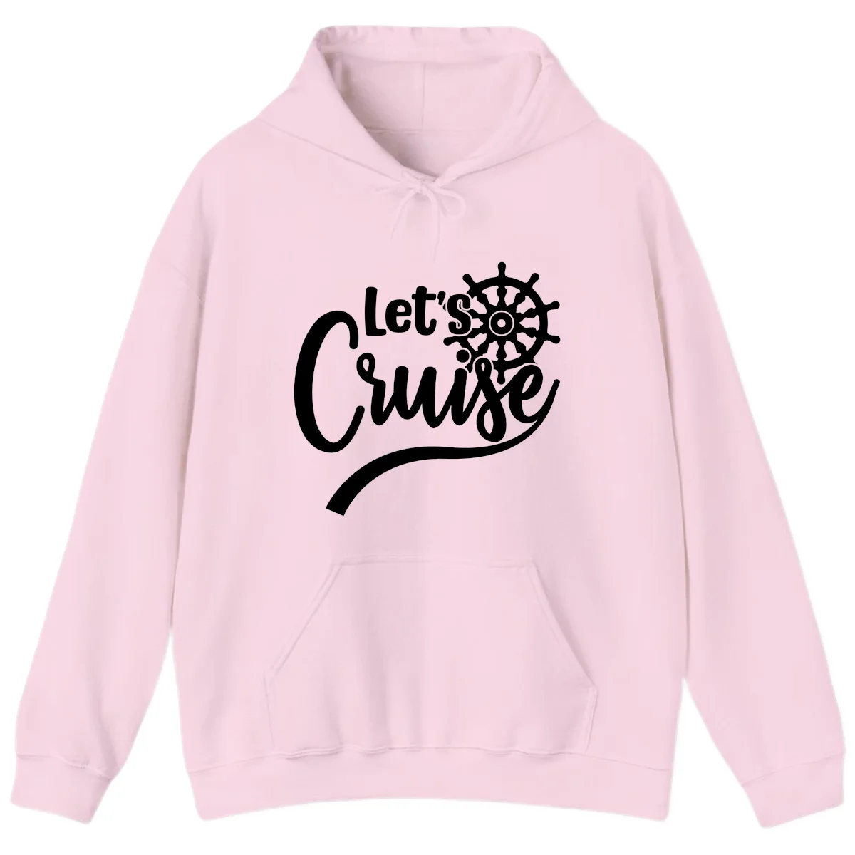 Let's So Swig Funny Cruise Pun Hoodie in Light Pink
