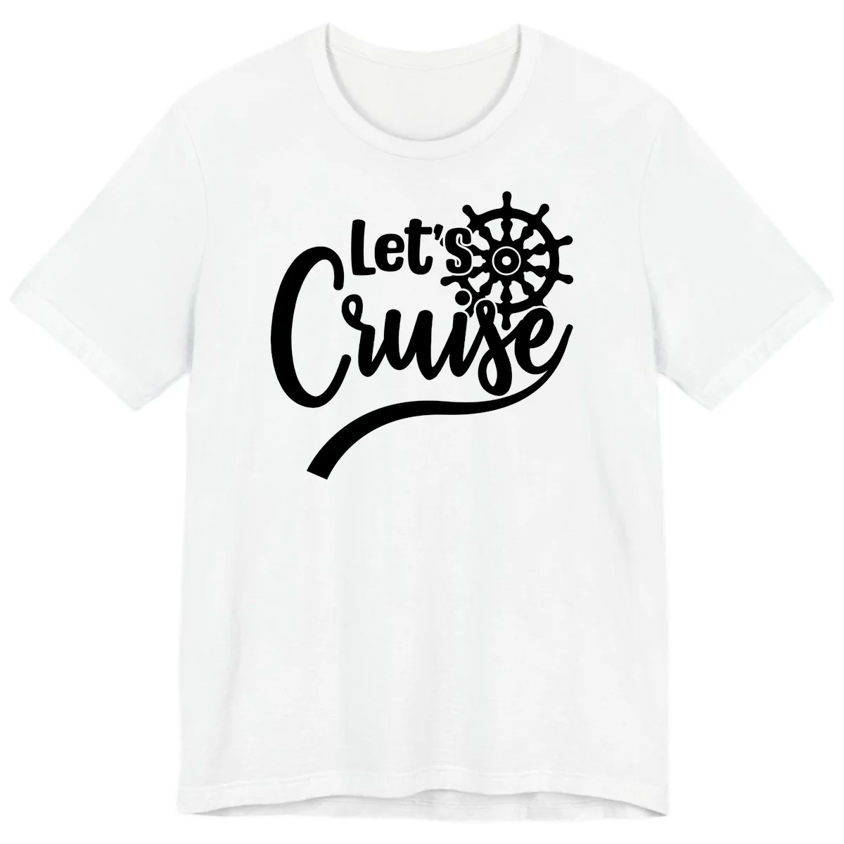 Let's So Swig Premium Cruise Pun T-Shirt in White