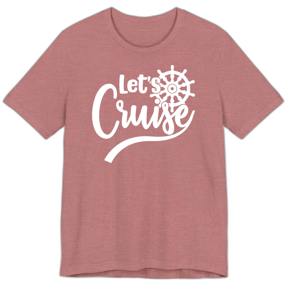 Let's So Swig Premium Cruise Pun T-Shirt in Heather Mauve
