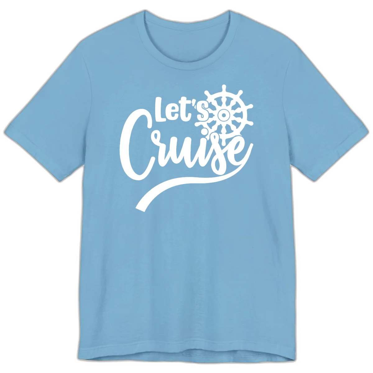 Let's So Swig Premium Cruise Pun T-Shirt in Ocean Blue