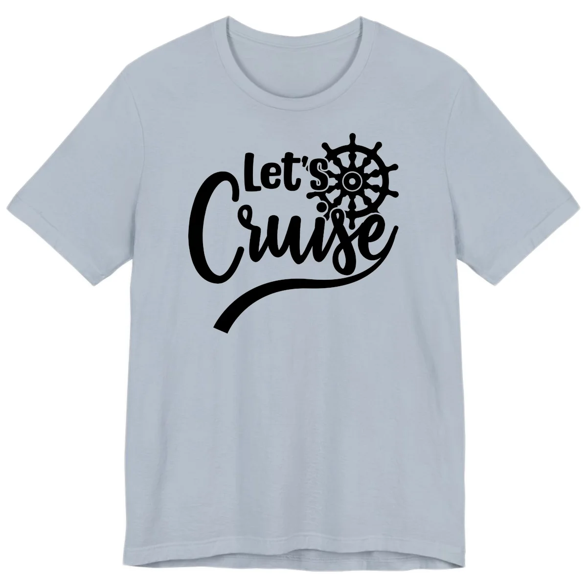 Let's So Swig Premium Cruise Pun T-Shirt in Light Blue