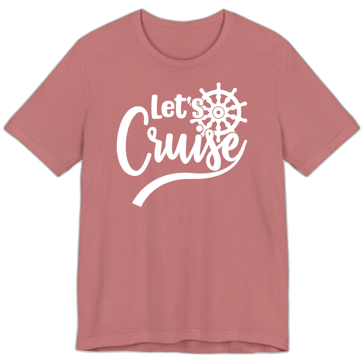 Let's So Swig Premium Cruise Pun T-Shirt in Mauve