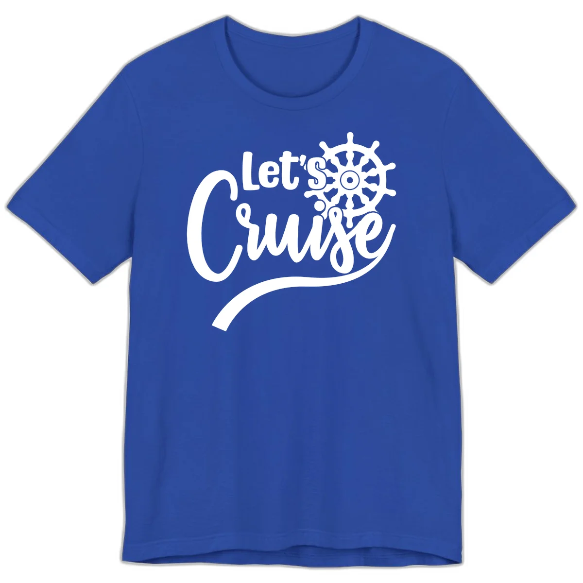 Let's So Swig Premium Cruise Pun T-Shirt in True Royal