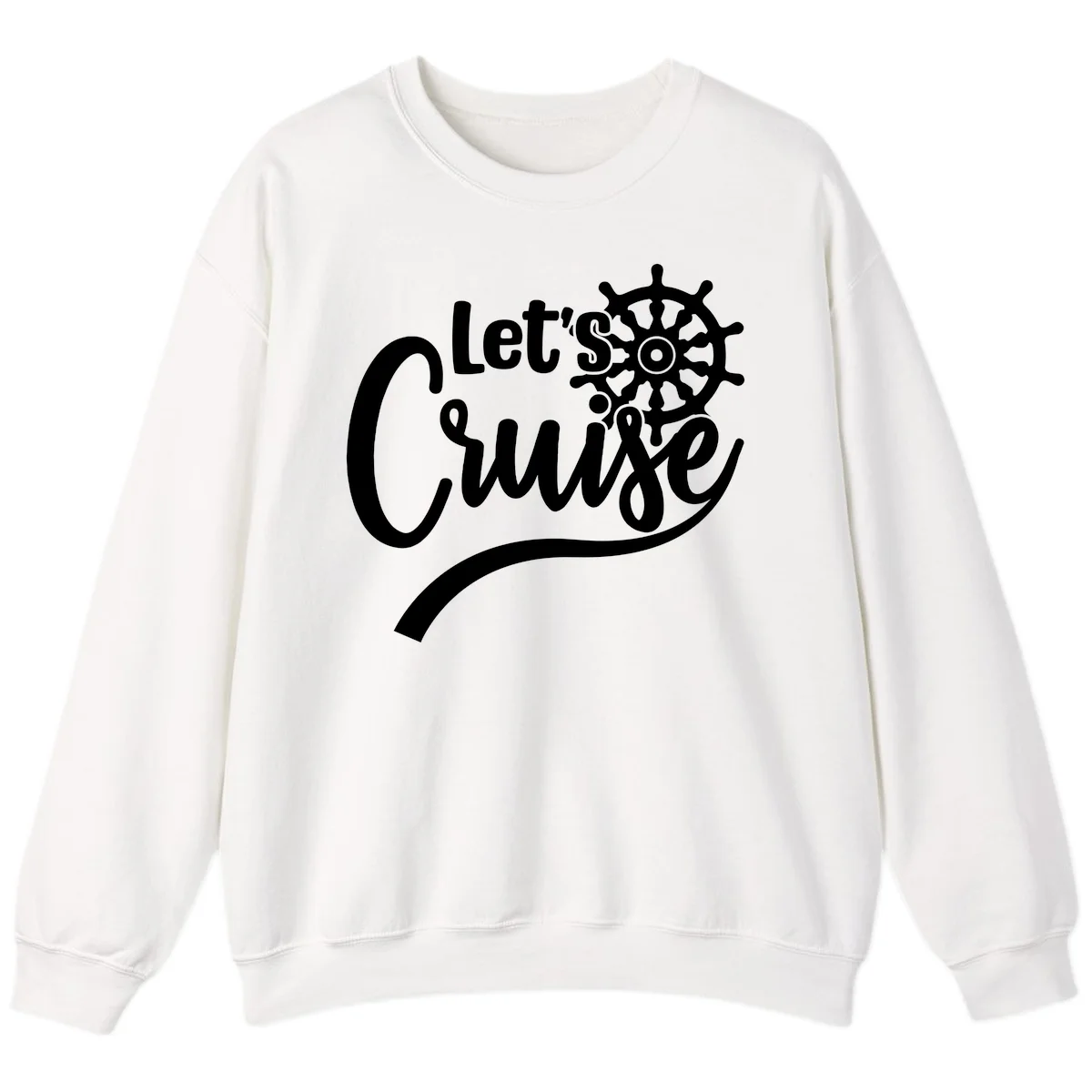 Let's So Swig Funny Cruise Pun Sweatshirt in White