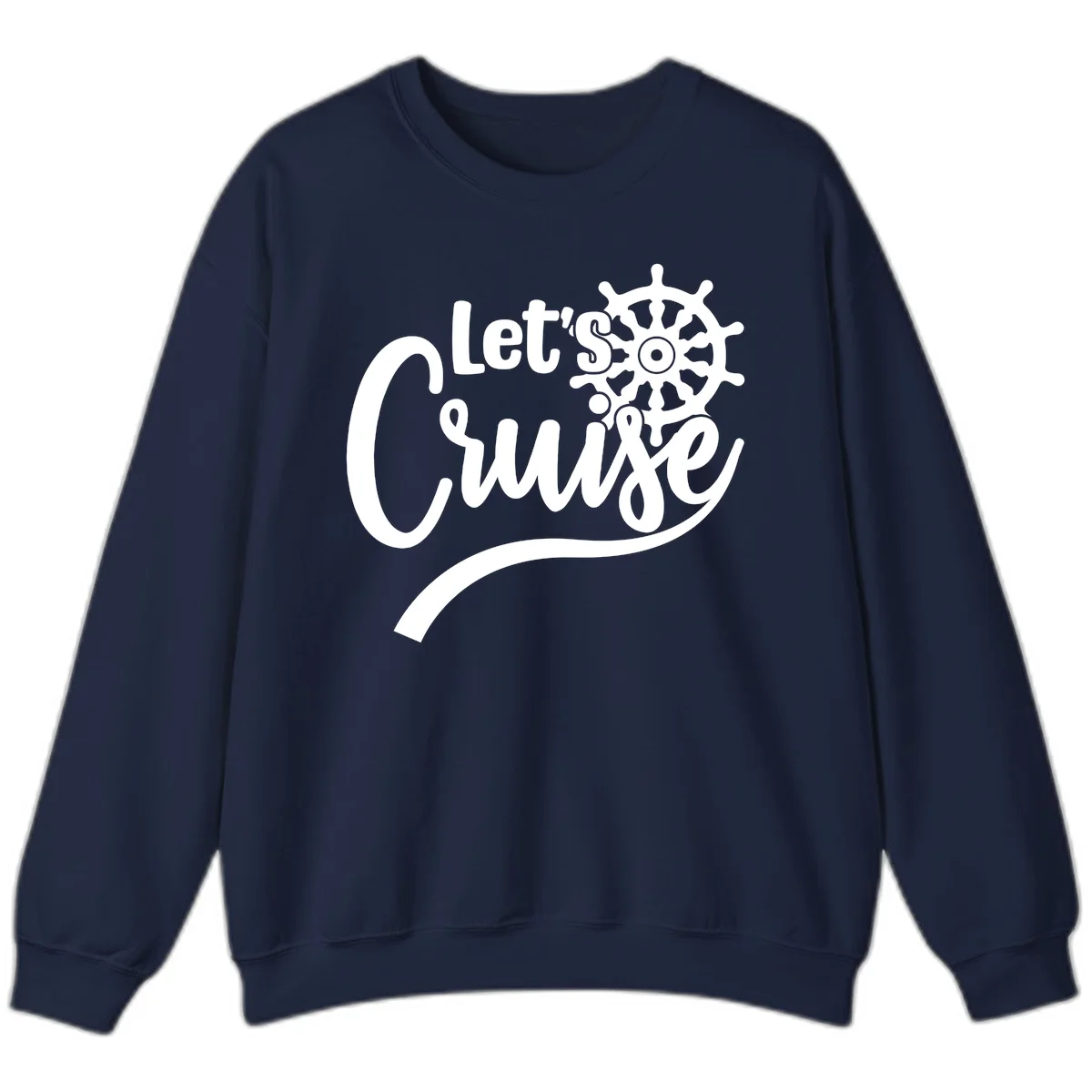 Let's So Swig Funny Cruise Pun Sweatshirt in Navy
