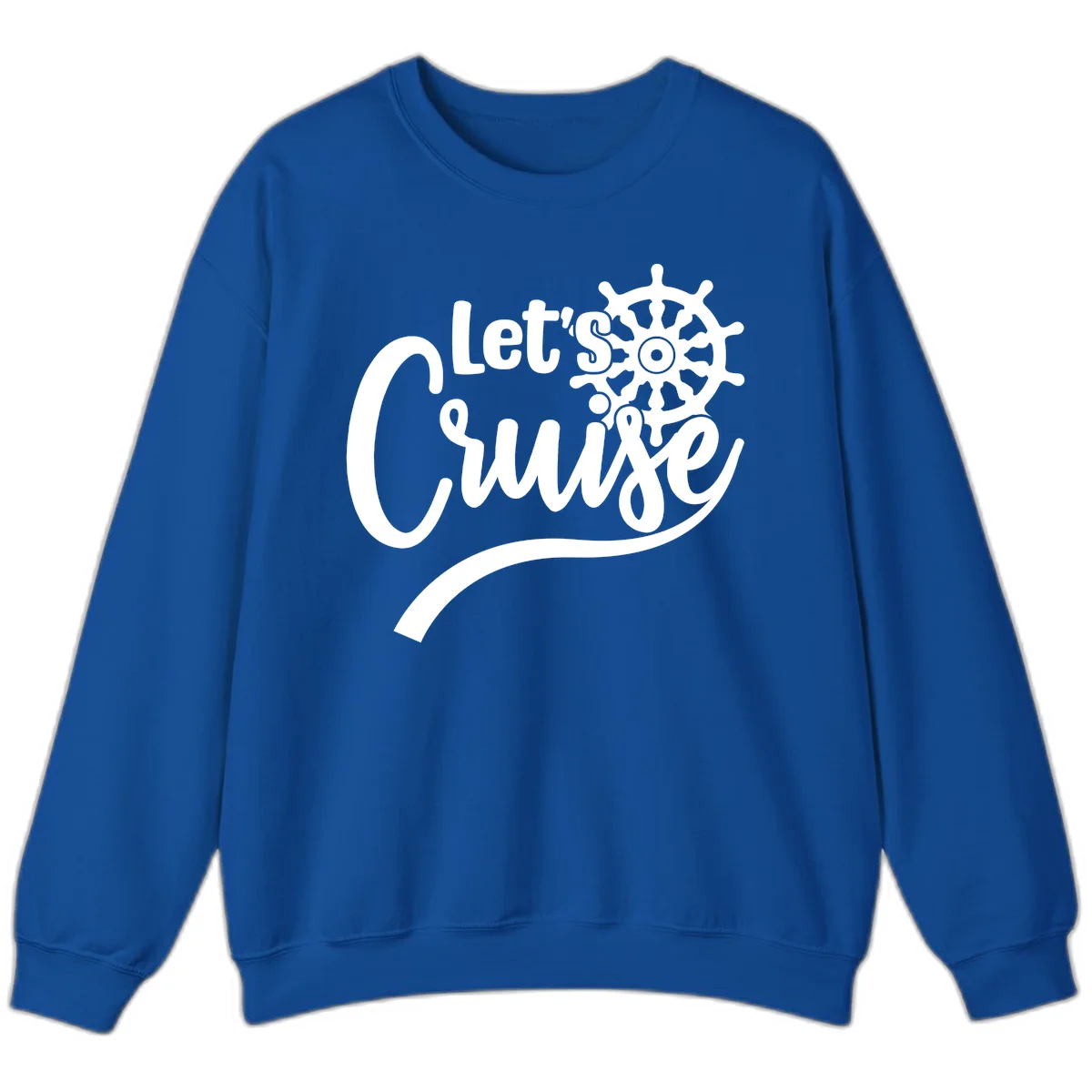 Let's So Swig Funny Cruise Pun Sweatshirt in Royal