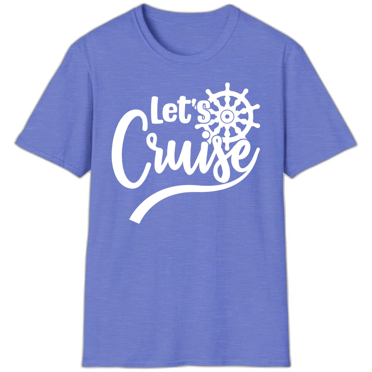 Let's So Swig Funny Cruise Pun T-Shirt in Heather Royal
