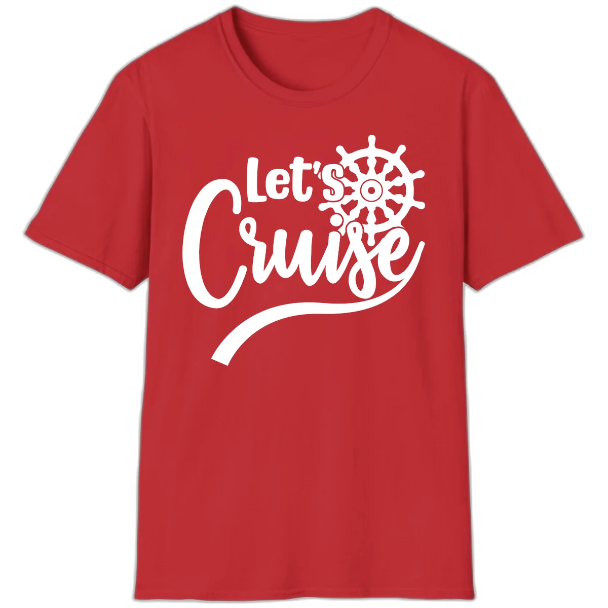 Let's So Swig Funny Cruise Pun T-Shirt in Red